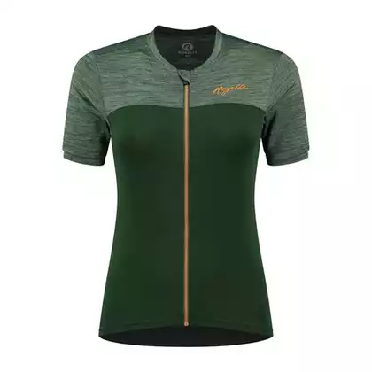 Rogelli MELANGE damska koszulka rowerowa, zielono-pomarańczowa