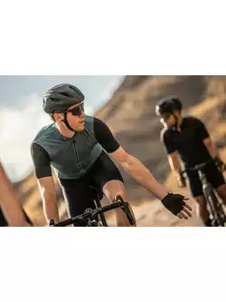 Rogelli MELANGE męska koszulka rowerowa, turkusowo-czarna