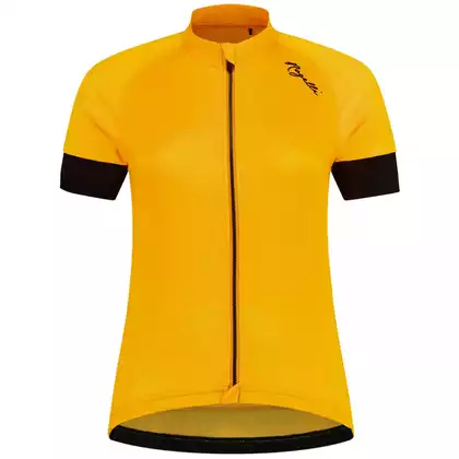Rogelli MODESTA damska koszulka rowerowa, żółto-czarna 