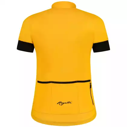 Rogelli MODESTA damska koszulka rowerowa, żółto-czarna