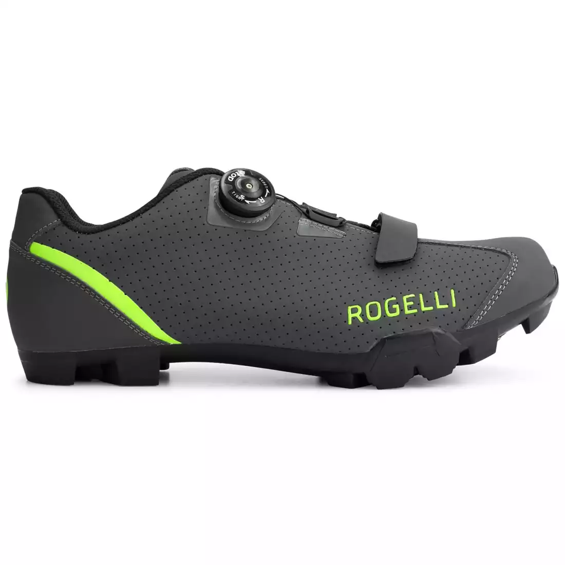 Rogelli MTB R400X męskie buty rowerowe MTB, szaro-fluorowo żółte