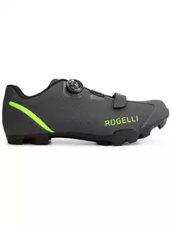 Rogelli MTB R400X męskie buty rowerowe MTB, szaro-fluorowo żółte