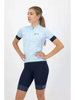 Rogelli TERRAZZO damska koszulka rowerowa, błękitna 