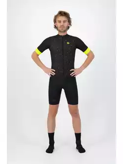 Rogelli TERRAZZO męska koszulka rowerowa, czarno-żółta 