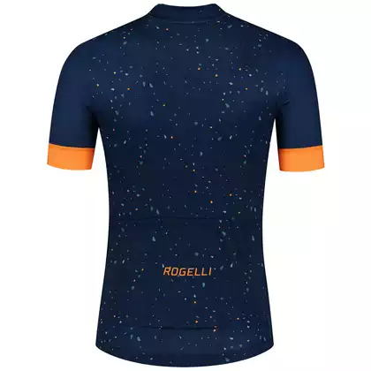 Rogelli TERRAZZO męska koszulka rowerowa, niebiesko-pomarańczowa