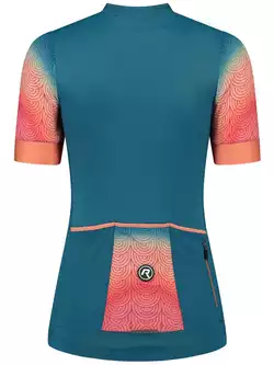 Rogelli WAVES damska koszulka rowerowa, niebiesko-koralowa 