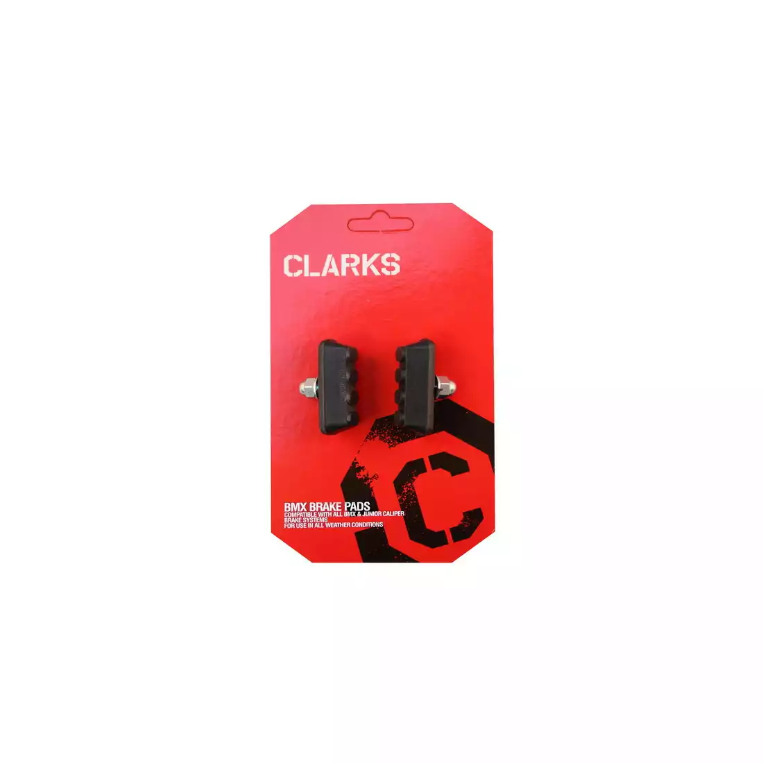 CLARKS CP600 BMX Klocki hamulcowe do hamulców V-brake, czarne 