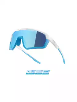 FORCE APEX Okulary sportowe, biało-szare