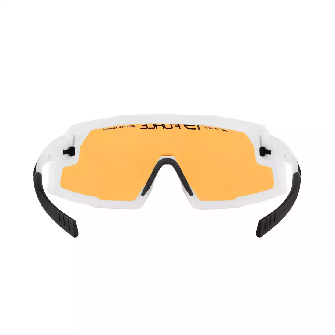 FORCE GRIP Okulary sportowe, soczewki kontrastowe, białe