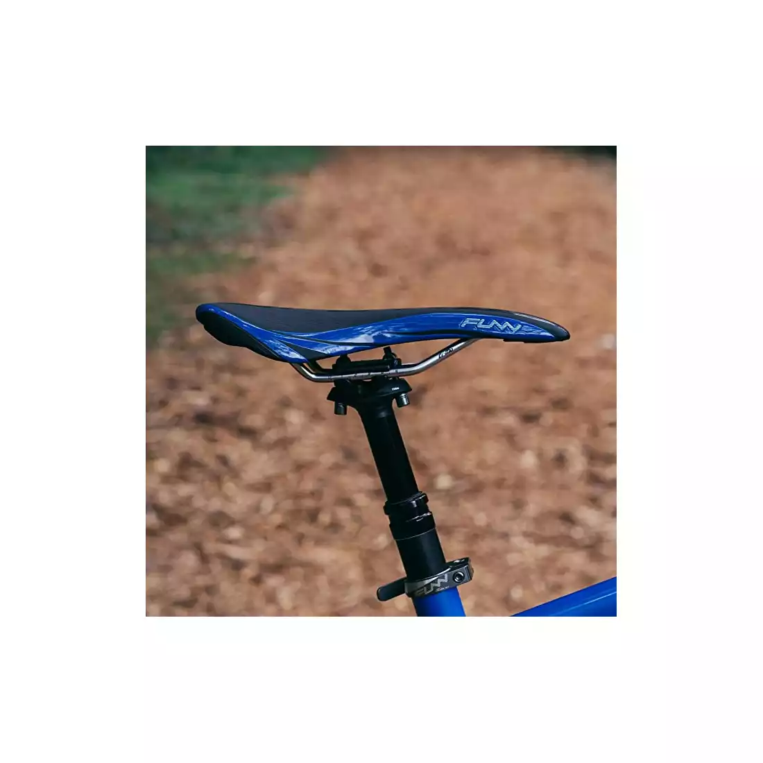 FUNN ADLIB siodełko rowerowe czarno niebieskie chrom 