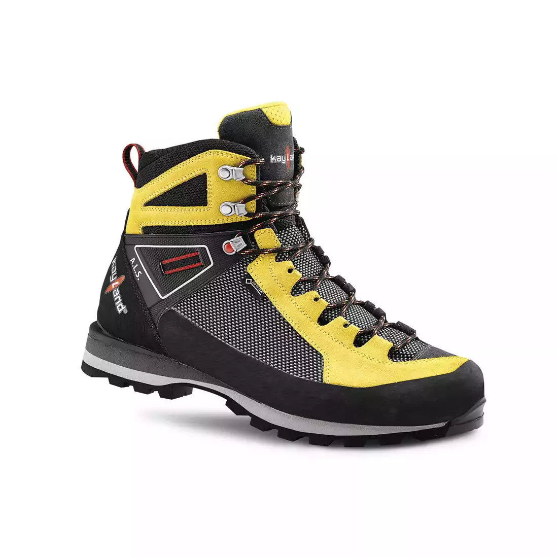 KAYLAND CROSS MOUNTAIN GTX Męskie buty trekkingowe, GORE-TEX, VIBRAM, czarno-żółte