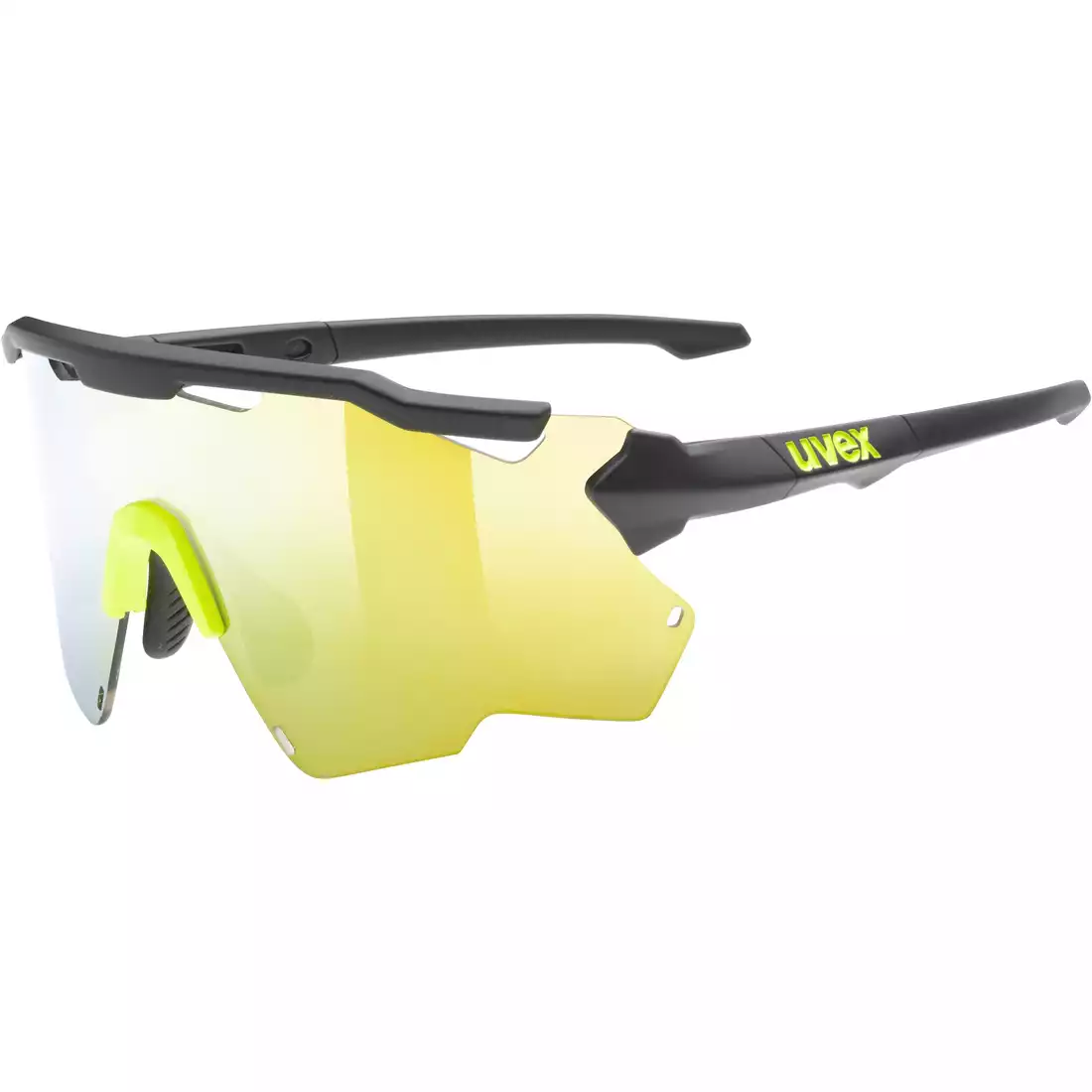 UVEX okulary sportowe Sportstyle 228 mirror yellow (S3), czarny-fluor