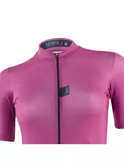 KAYMAQ damska koszulka rowerowa krótki rękaw fioletowa KYQ-SS-2001-5