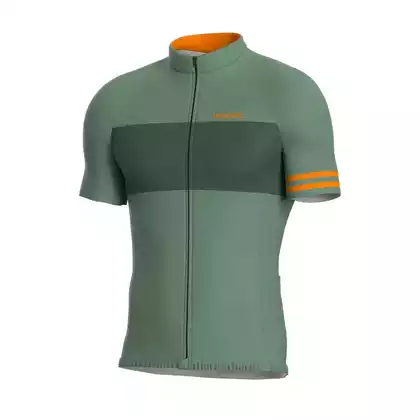 Biemme GRAVEL męska koszulka rowerowa, zielono-pomarańczowa