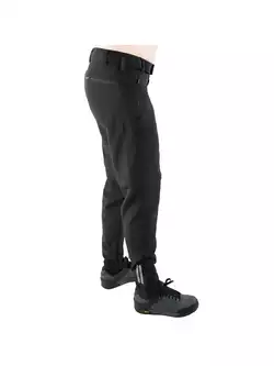 KAYMAQ STR-M-001 męskie spodnie rowerowe z odpinanymi nogawkami, czarne