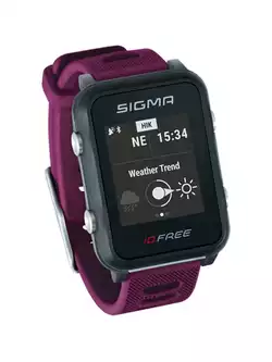Sigma ID.FREE pulsometr z opaską, fioletowy