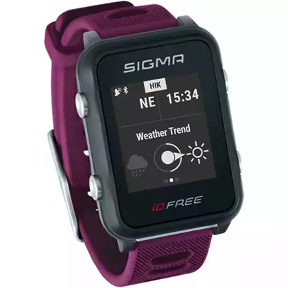 Sigma ID.FREE pulsometr z opaską, fioletowy