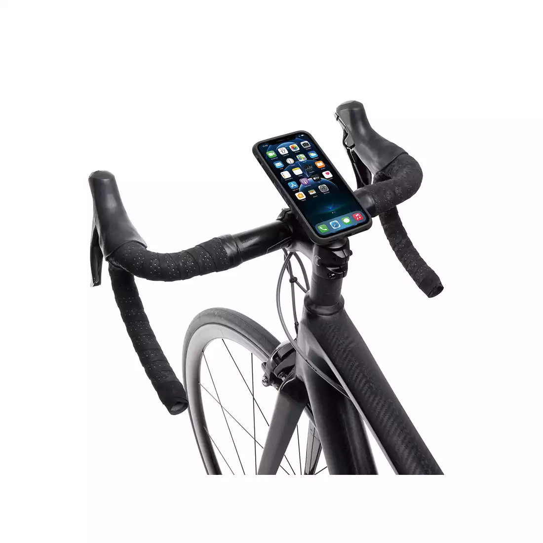 TOPEAK RIDECASE Pokrowiec + uchwyt rowerowy na telefon Iphone 13 Pro, czarny/szary