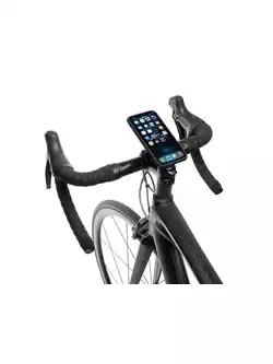 TOPEAK RIDECASE Pokrowiec + uchwyt rowerowy na telefon Iphone 13, czarny/szary