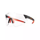 Rockbros 14110001002 okulary sportowe z fotochromem + wkładka korekcyjna czarno-czerwone