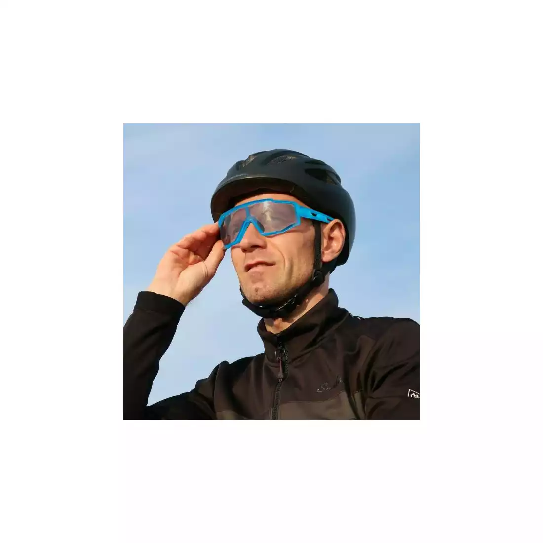 Rockbros SP225BL okulary rowerowe / sportowe z fotochromem niebieskie