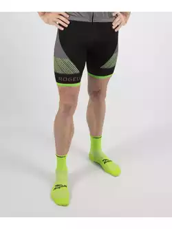 Rogelli RITMO męskie spodenki rowerowe, czarno-zielone