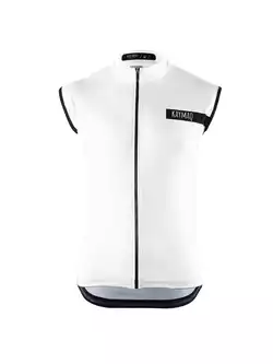 KAYMAQ SLEEVELESS męska koszulka rowerowa bez rękawów 01.217, biały