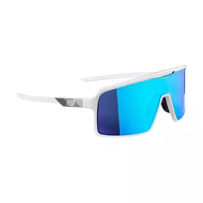 FORCE STATIC okulary rowerowe/sportowe, białe