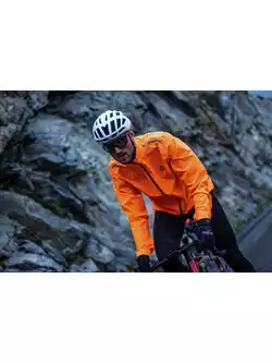 ROGELLI CORE męska rowerowa kurtka przeciwdeszczowa pomarańczowa