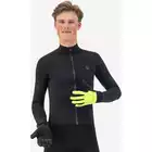 Rogelli ESSENTIAL zimowe rękawiczki rowerowe, czarno-fluorowe