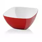 VIALLI DESIGN LIVIO akrylowa miska kwadratowa, czerwona