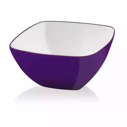 VIALLI DESIGN LIVIO akrylowa miska kwadratowa, fioletowa