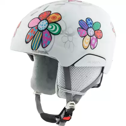 ALPINA PIZI 2023 dziecięcy kask narciarski/snowboardowy Patchwork Flower