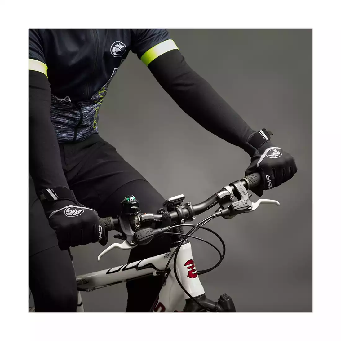 CHIBA PHANTOM lekkie zimowe rękawiczki rowerowe czarny 3150520