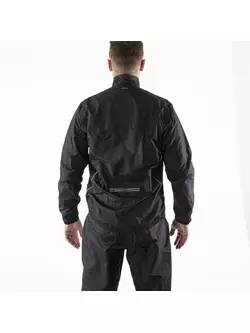 KAYMAQ J1 męska przeciwdeszczowa kurtka rowerowa, czarna