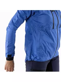 KAYMAQ J2WH damska kurtka rowerowa przeciwdeszczowa z kapturem, niebieska