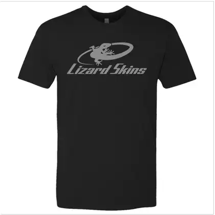 LIZARD SKINS SUBTLE LOGO klasyczny t-shirt czarna