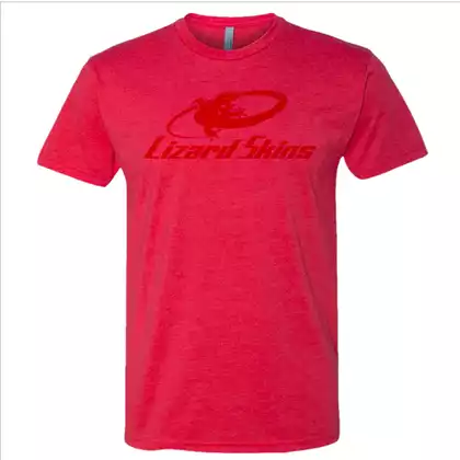LIZARD SKINS SUBTLE LOGO klasyczny t-shirt czerwony