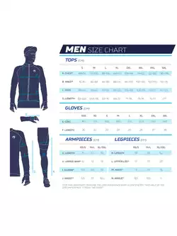 ROGELLI CORE męskie zimowe spodnie do biegania, czarno-niebieskie