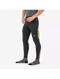 ROGELLI CORE męskie zimowe spodnie do biegania, czarny-fluor