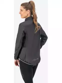 Rogelli ESSENTIAL damska kurtka przeciwdeszczowa na rower, czarna