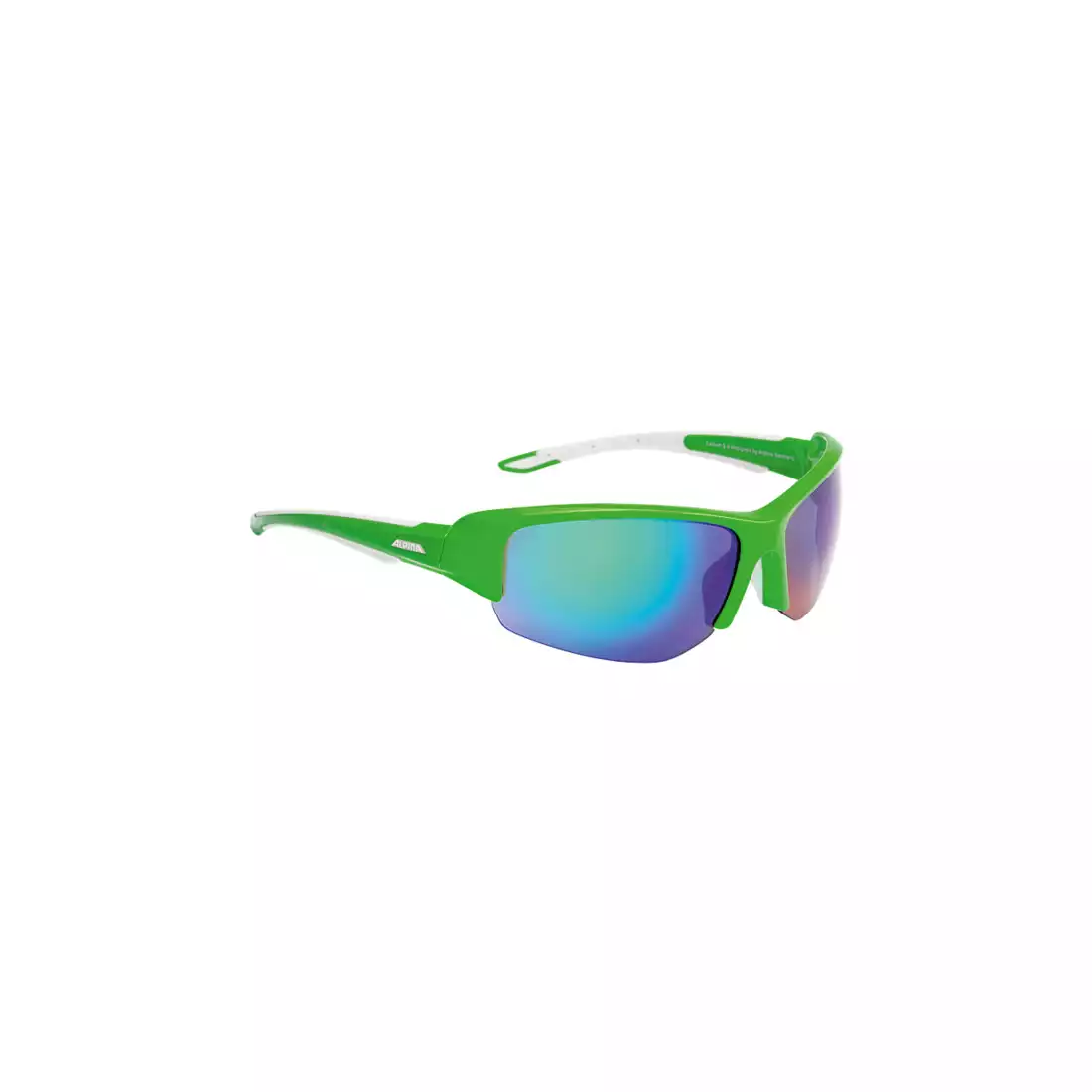 ALPINA - okulary sportowe CALLUM 2.0 - zielony-biały / szkło ceramic mirror ziel.