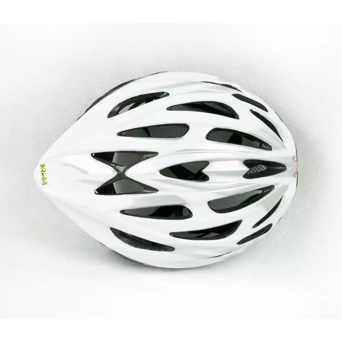 BELL SOLAR - kask rowerowy, biało-srebrny blast