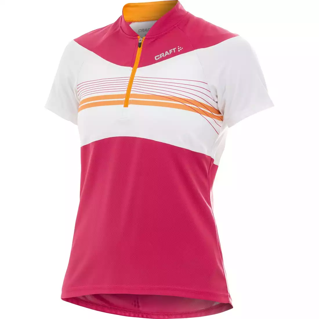 CRAFT ACTIVE BIKE - damska koszulka rowerowa 1901942-2477, kolor: biało-różowy