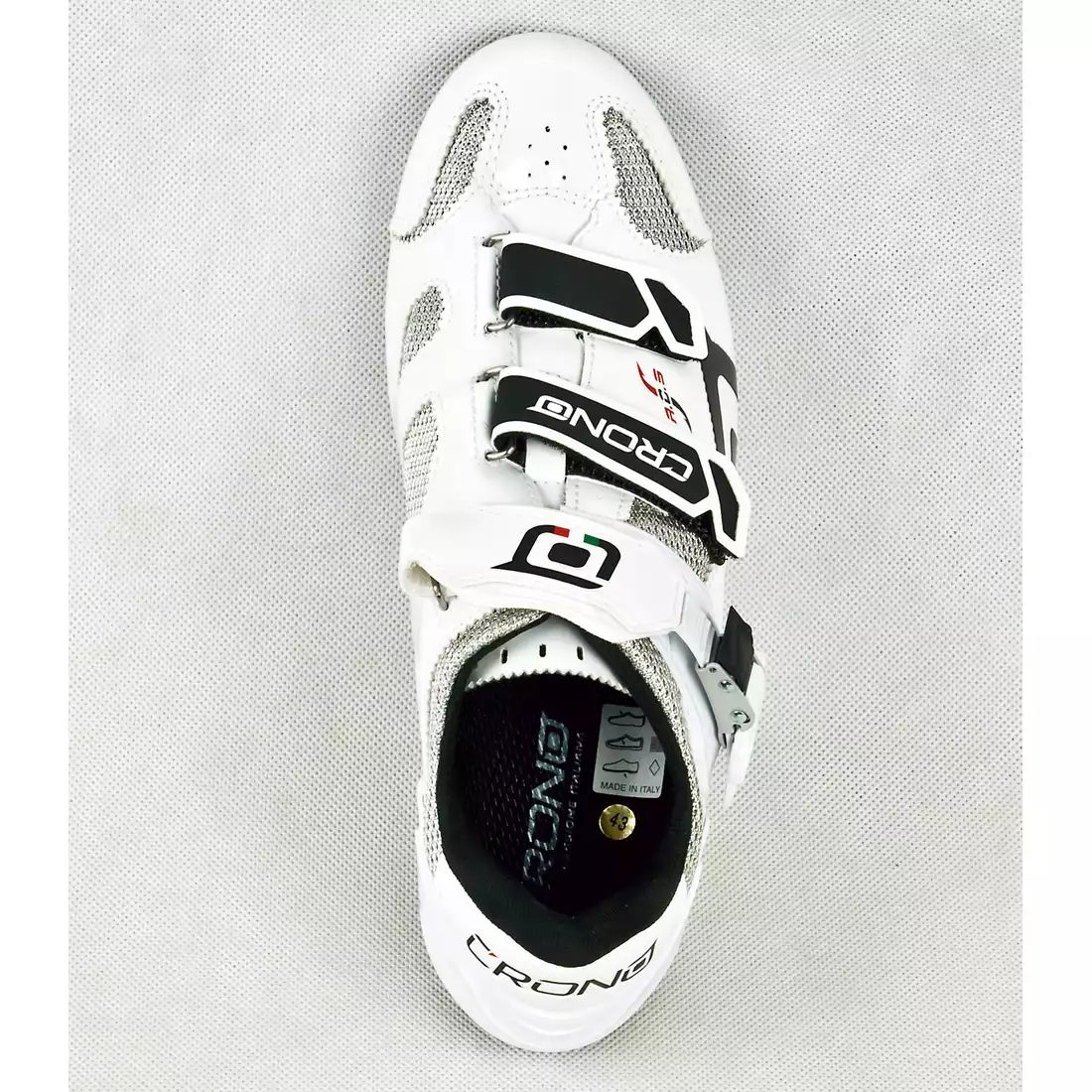 CRONO CLONE NYLON - buty rowerowe szosowe - kolor: Biały