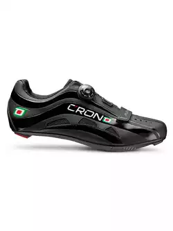 CRONO FUTURA NYLON - buty rowerowe szosowe - kolor: Czarny