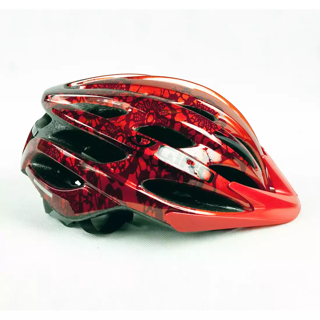 GIRO VERONA damski kask rowerowy, czerwony / grafika