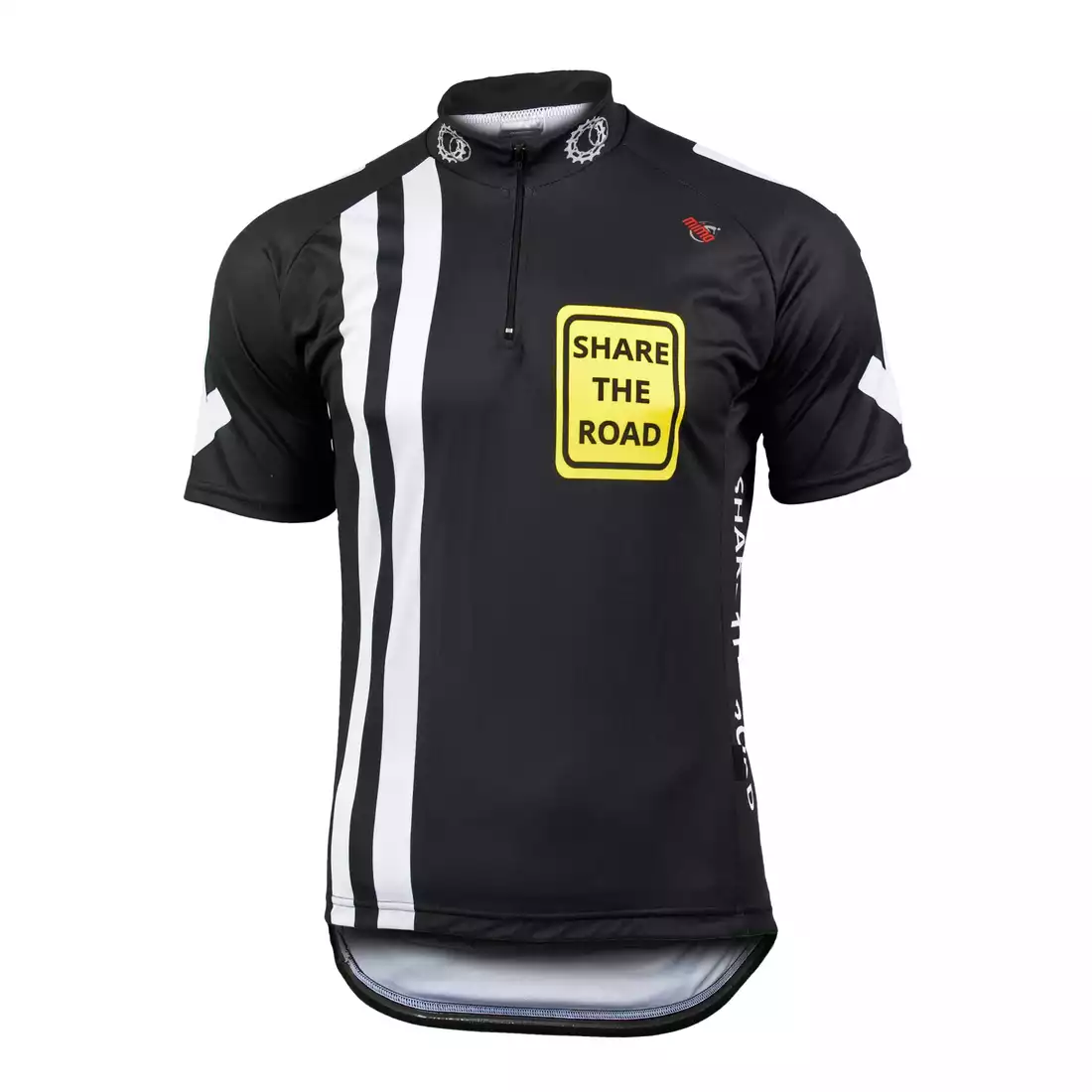 MikeSPORT DESIGN - SHARE THE ROAD - koszulka rowerowa, kolor: czarny
