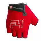 POLEDNIK F4 NEW14 rękawiczki rowerowe, czerwone