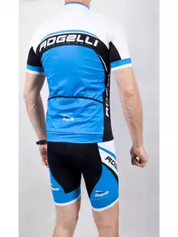 ROGELLI ANCONA - męskie spodenki rowerowe na szelkach, czarno-niebieskie